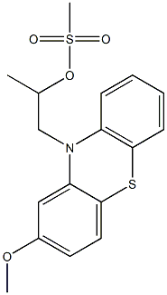 Methanesulfonic acid 2-(2-methoxy-10H-phenothiazin-10-yl)-1-methylethyl ester 结构式