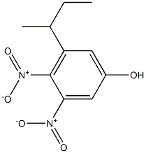 5-sec-Butyl-3,4-dinitrophenol 结构式
