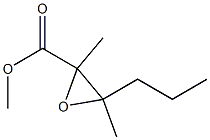 2,3-Dimethyl-3-propyloxirane-2-carboxylic acid methyl ester 结构式