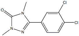 2,4-Dimethyl-5-(3,4-dichlorophenyl)-2H-1,2,4-triazol-3(4H)-one 结构式