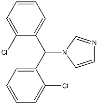 1-[Bis(2-chlorophenyl)methyl]-1H-imidazole 结构式