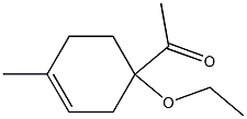 1-(1-Ethoxy-4-methyl-3-cyclohexenyl)ethanone 结构式