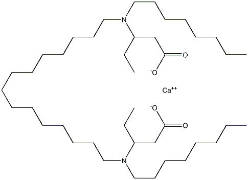 Bis[3-(dioctylamino)valeric acid]calcium salt 结构式