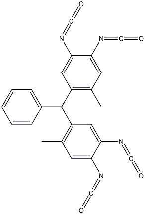 Bis(3,4-diisocyanato-6-methylphenyl)phenylmethane 结构式