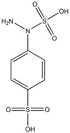 4-(N'-Sulfohydrazino)benzenesulfonic acid 结构式