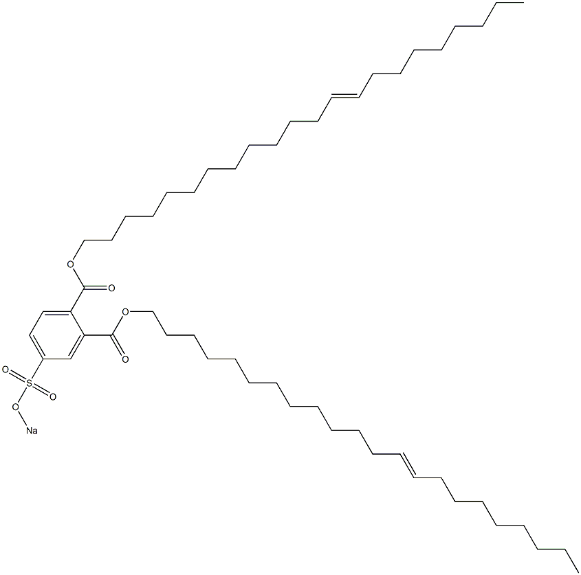 4-(Sodiosulfo)phthalic acid di(13-docosenyl) ester 结构式