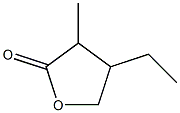 4-Ethyl-3-methyl-1-oxacyclopentan-2-one 结构式