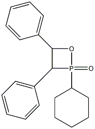 2-Cyclohexyl-3,4-diphenyl-2,2-dihydro-1,2-oxaphosphetane 2-oxide 结构式