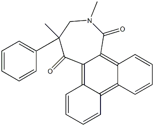 2-Methyl-2,3-dihydro-4-phenyl-4-methyl-1H-phenanthro[9,10-c]azepine-1,5(4H)-dione 结构式