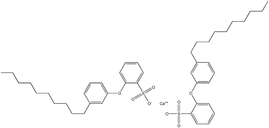 Bis[2-(3-decylphenoxy)benzenesulfonic acid]calcium salt 结构式