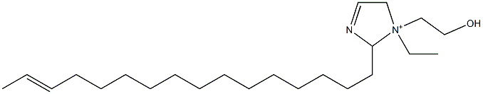 1-Ethyl-2-(14-hexadecenyl)-1-(2-hydroxyethyl)-3-imidazoline-1-ium 结构式