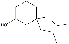 5,5-Dipropyl-1-cyclohexen-1-ol 结构式