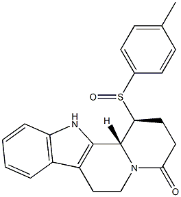 p-Tolyl[[(1S,12bR)-1,2,3,6,7,12b-hexahydro-4-oxo-12H-indolo[2,3-a]quinolizin]-1-yl] sulfoxide 结构式