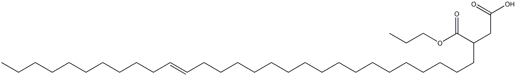 3-(18-Nonacosenyl)succinic acid 1-hydrogen 4-propyl ester 结构式