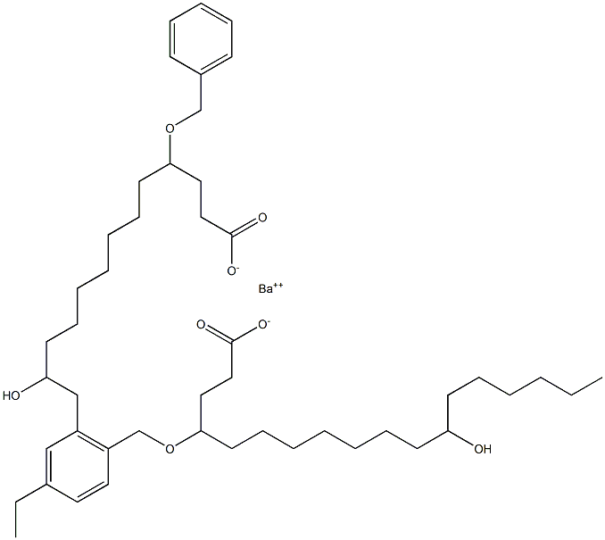 Bis(4-benzyloxy-12-hydroxystearic acid)barium salt 结构式