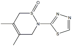 2-(1,3,4-Thiadiazol-2-yl)-4,5-dimethyl-3,6-dihydro-2H-1,2-thiazine 1-oxide 结构式
