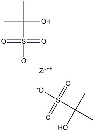 Bis(2-hydroxypropane-2-sulfonic acid)zinc salt 结构式