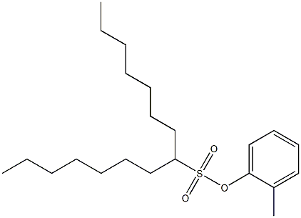 8-Pentadecanesulfonic acid 2-methylphenyl ester 结构式