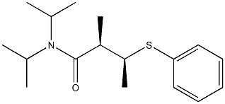 (2R,3S)-N,N-Diisopropyl-3-(phenylthio)-2-methylbutanamide 结构式