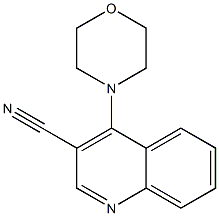 3-Cyano-4-morpholinoquinoline 结构式