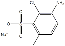 3-Amino-2-chloro-6-methylbenzenesulfonic acid sodium salt 结构式