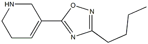 3-Butyl-5-[(1,2,5,6-tetrahydropyridin)-3-yl]-1,2,4-oxadiazole 结构式