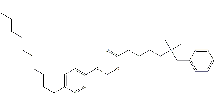 N,N-Dimethyl-N-benzyl-N-[4-[[(4-undecylphenyloxy)methyl]oxycarbonyl]butyl]aminium 结构式