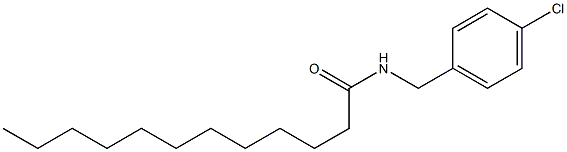 N-(4-Chlorobenzyl)dodecanamide 结构式