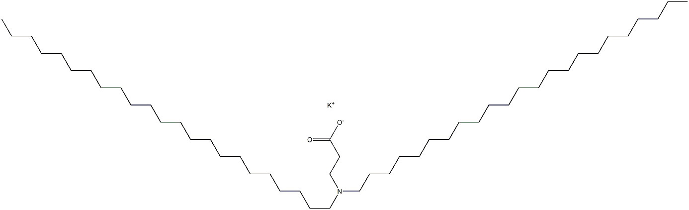 3-(Ditricosylamino)propanoic acid potassium salt 结构式