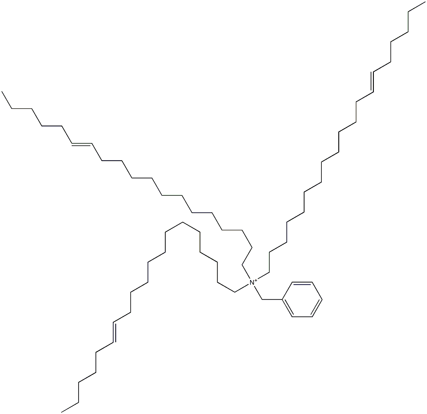 Tri(13-nonadecenyl)benzylaminium 结构式