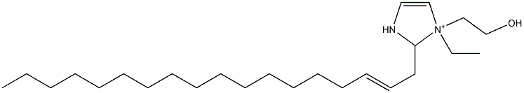 1-Ethyl-1-(2-hydroxyethyl)-2-(2-octadecenyl)-4-imidazoline-1-ium 结构式