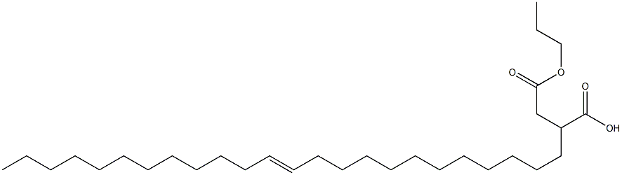 2-(12-Tetracosenyl)succinic acid 1-hydrogen 4-propyl ester 结构式