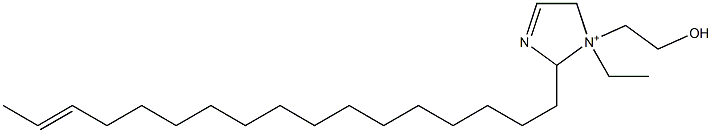 1-Ethyl-2-(15-heptadecenyl)-1-(2-hydroxyethyl)-3-imidazoline-1-ium 结构式