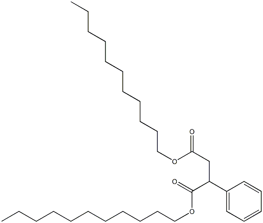 Phenylsuccinic acid diundecyl ester 结构式