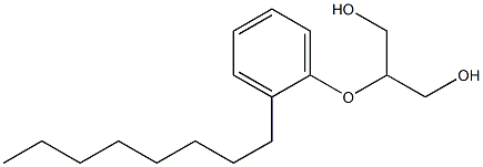 2-(2-Octylphenoxy)-1,3-propanediol 结构式