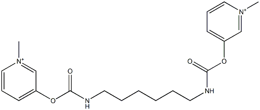 3,3'-[1,6-Hexanediylbis(iminocarbonyloxy)]bis[1-methylpyridinium] 结构式