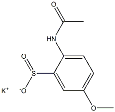 2-(Acetylamino)-5-methoxybenzenesulfinic acid potassium salt 结构式