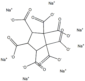 1,1,2,2,3,4,5-Cyclopentaneheptacarboxylic acid heptasodium salt 结构式