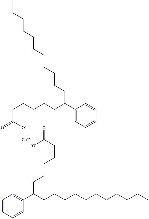 Bis(7-phenylstearic acid)calcium salt 结构式