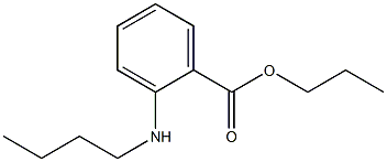 o-(Butylamino)benzoic acid propyl ester 结构式