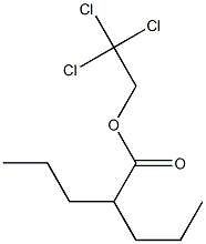 2-Propylpentanoic acid 2,2,2-trichloroethyl ester 结构式