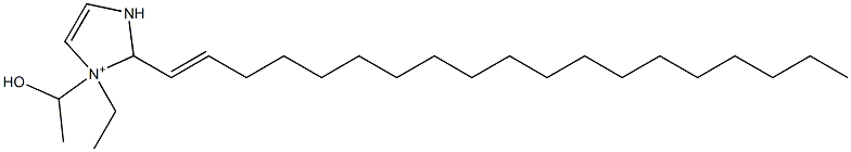 1-Ethyl-1-(1-hydroxyethyl)-2-(1-nonadecenyl)-4-imidazoline-1-ium 结构式