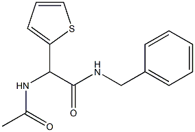 2-Acetylamino-2-(2-thienyl)-N-benzylacetamide 结构式