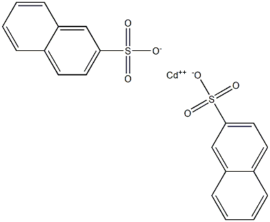 Bis(2-naphthalenesulfonic acid)cadmium salt 结构式