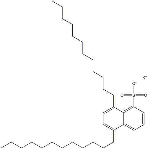 5,8-Didodecyl-1-naphthalenesulfonic acid potassium salt 结构式