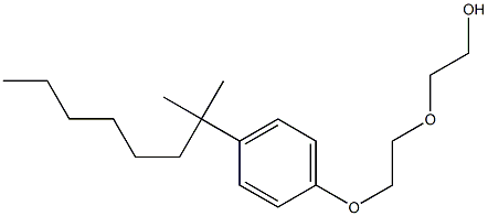 5-[4-(1,1-Dimethylheptyl)phenoxy]-3-oxapentane-1-ol 结构式