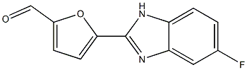 5-Fluoro-2-[5-formylfuran-2-yl]-1H-benzimidazole 结构式