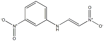 (E)-1-[(3-Nitrophenyl)amino]-2-nitroethene 结构式