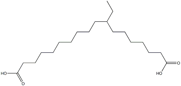 8-Ethyloctadecanedioic acid 结构式