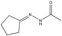 Acetic acid N'-cyclopentylidene hydrazide 结构式